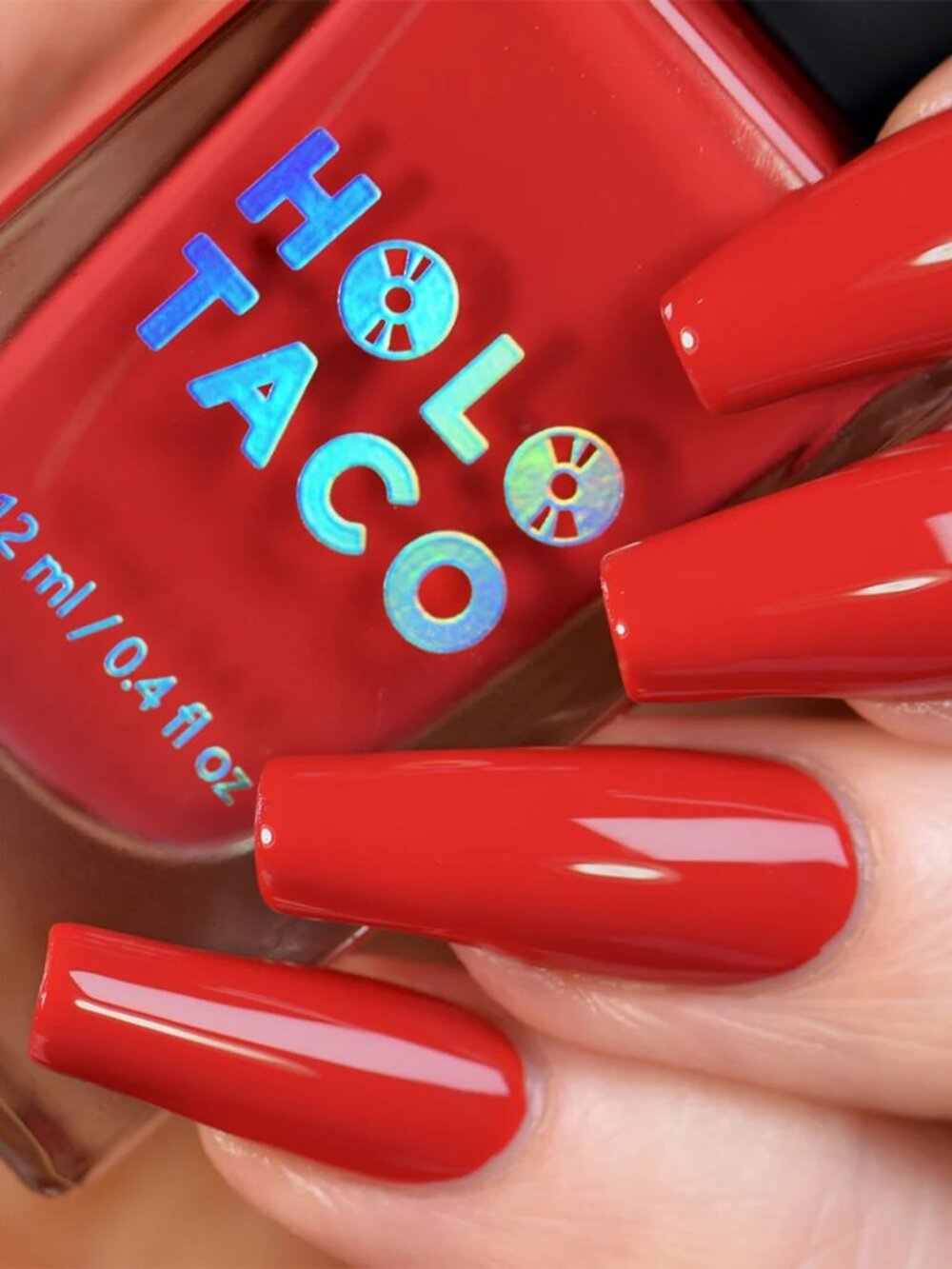 Holo Taco 'Left On Red' Nail Polish